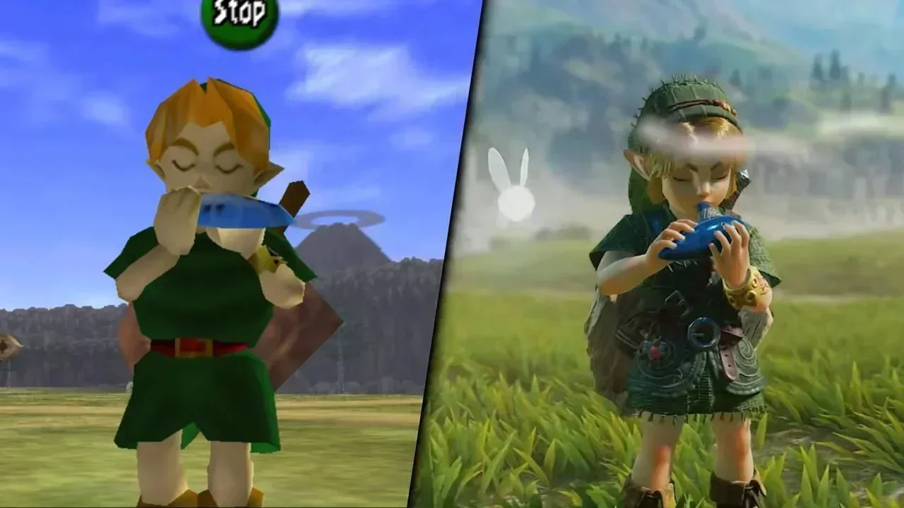 Comparativa muestra cuánto cambia Ocarina of Time entre Switch 2 y Nintendo 64