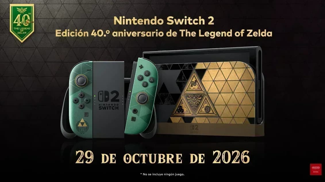 La Switch 2 de Zelda por su 40.º aniversario llegará el 29 de octubre