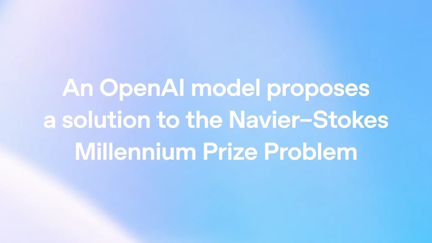 OpenAI publica una demostración de IA sobre Navier-Stokes, pero el escrutinio matemático apenas comienza